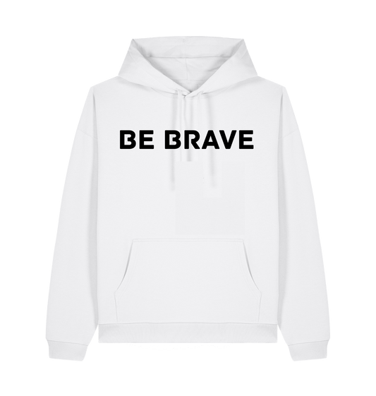 White Printed Hoody Front