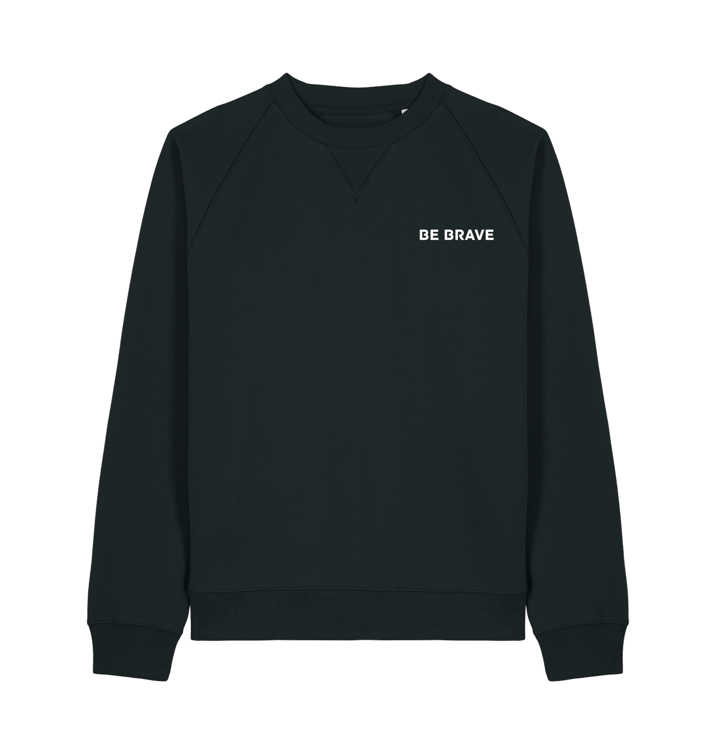 Black Printed Sweater Front