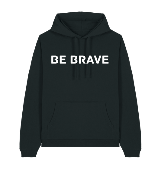 Black Printed Hoody Front