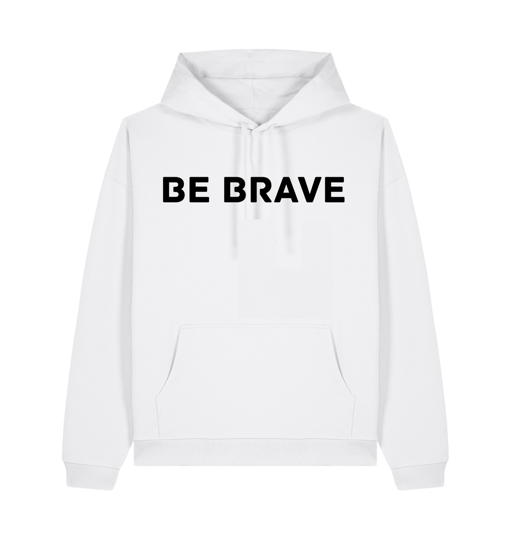 White Printed Hoody Front