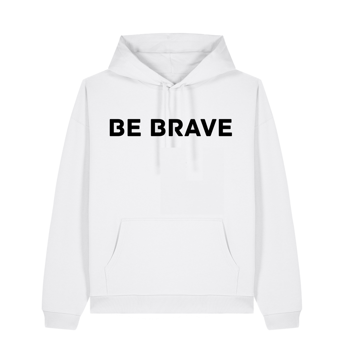 White Printed Hoody Front