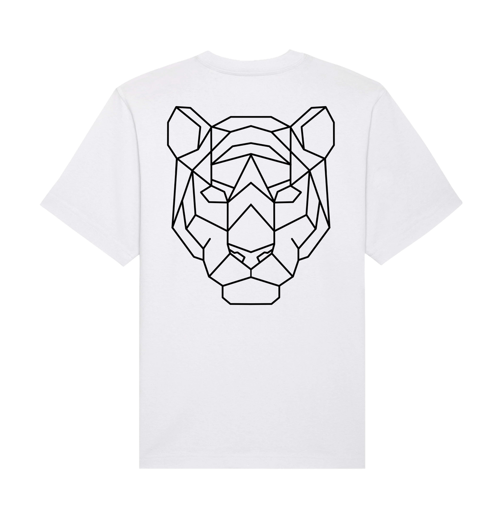 White Printed T-shirt Back