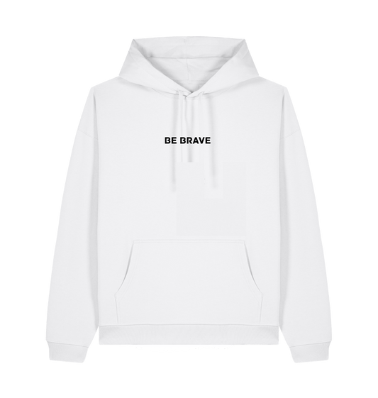 White Printed Hoody Front