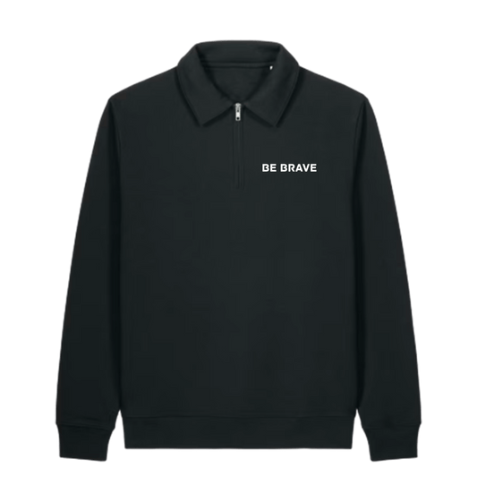Black Zip hoody Front