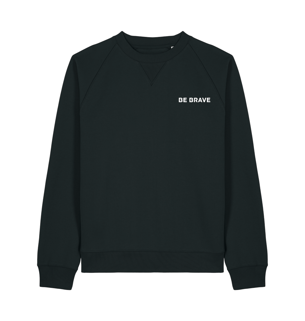 Black Printed Sweater Front