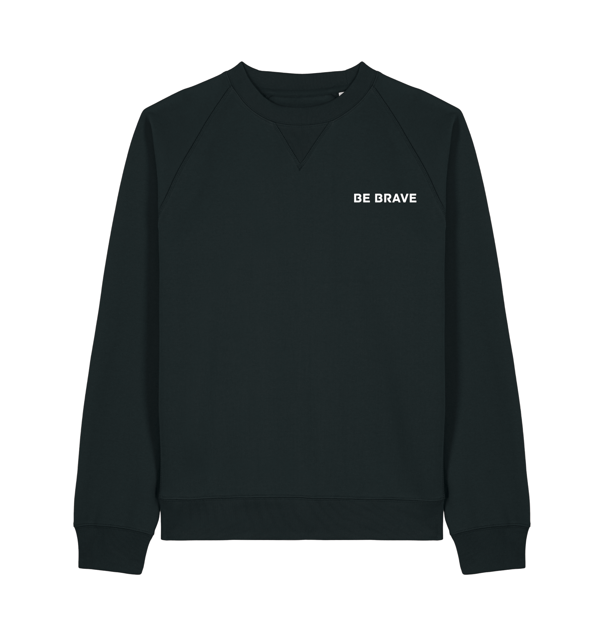 Black Printed Sweater Front