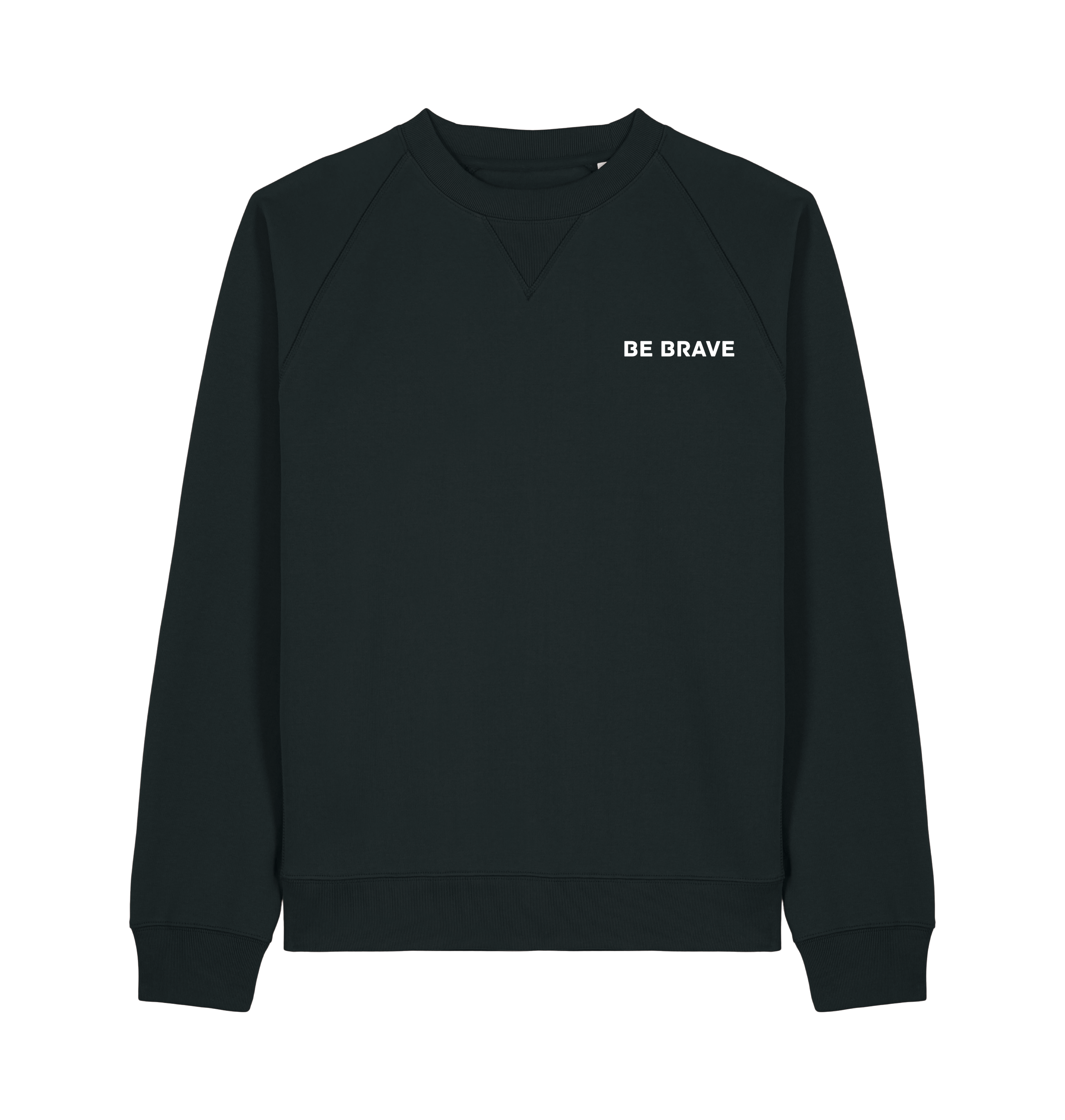 Black Printed Sweater Front