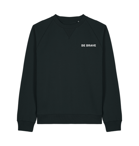 Black Printed Sweater Front