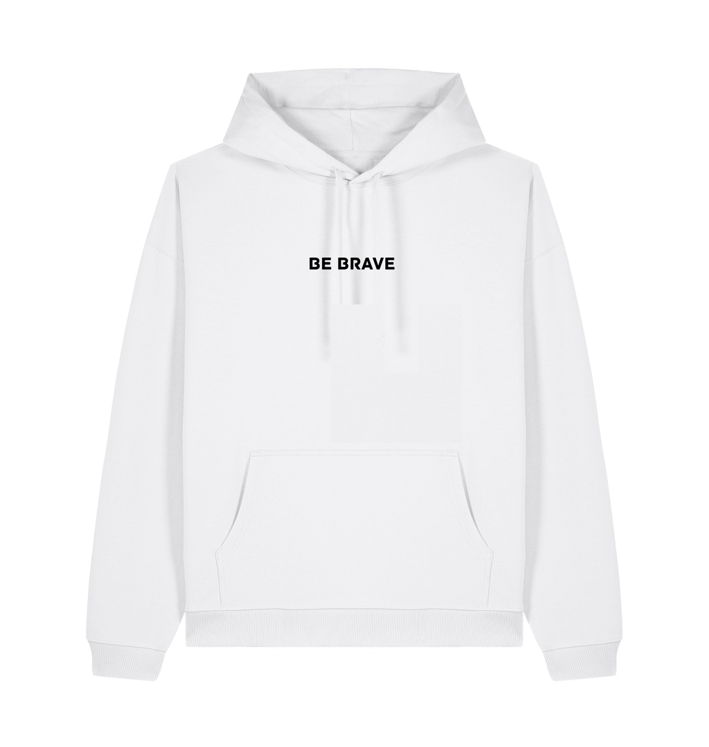 White Printed Hoody Front