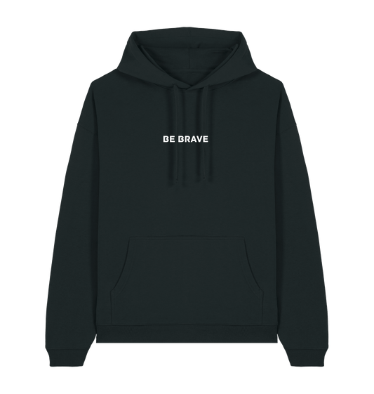 Black Printed Hoody Front