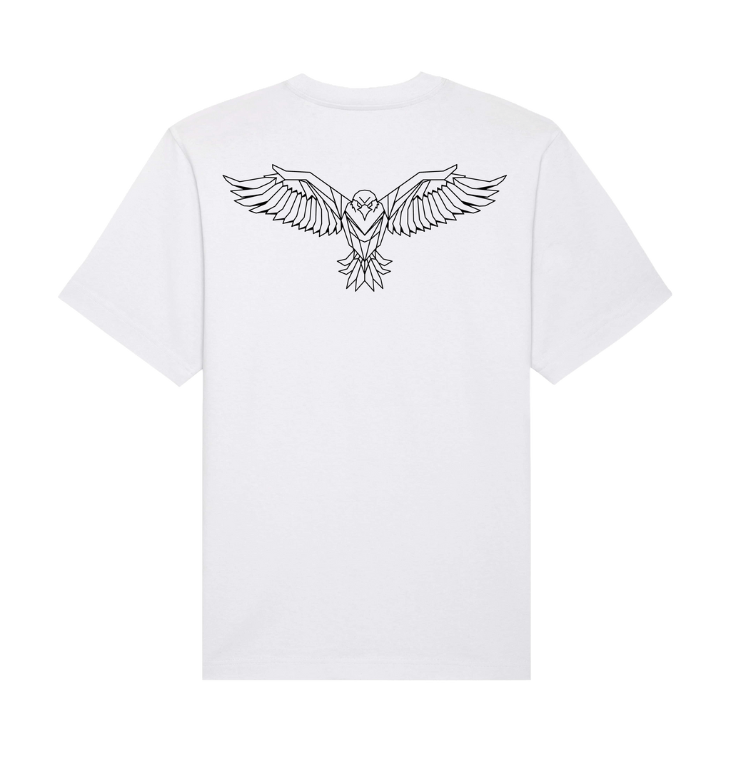 White Printed T-shirt Back