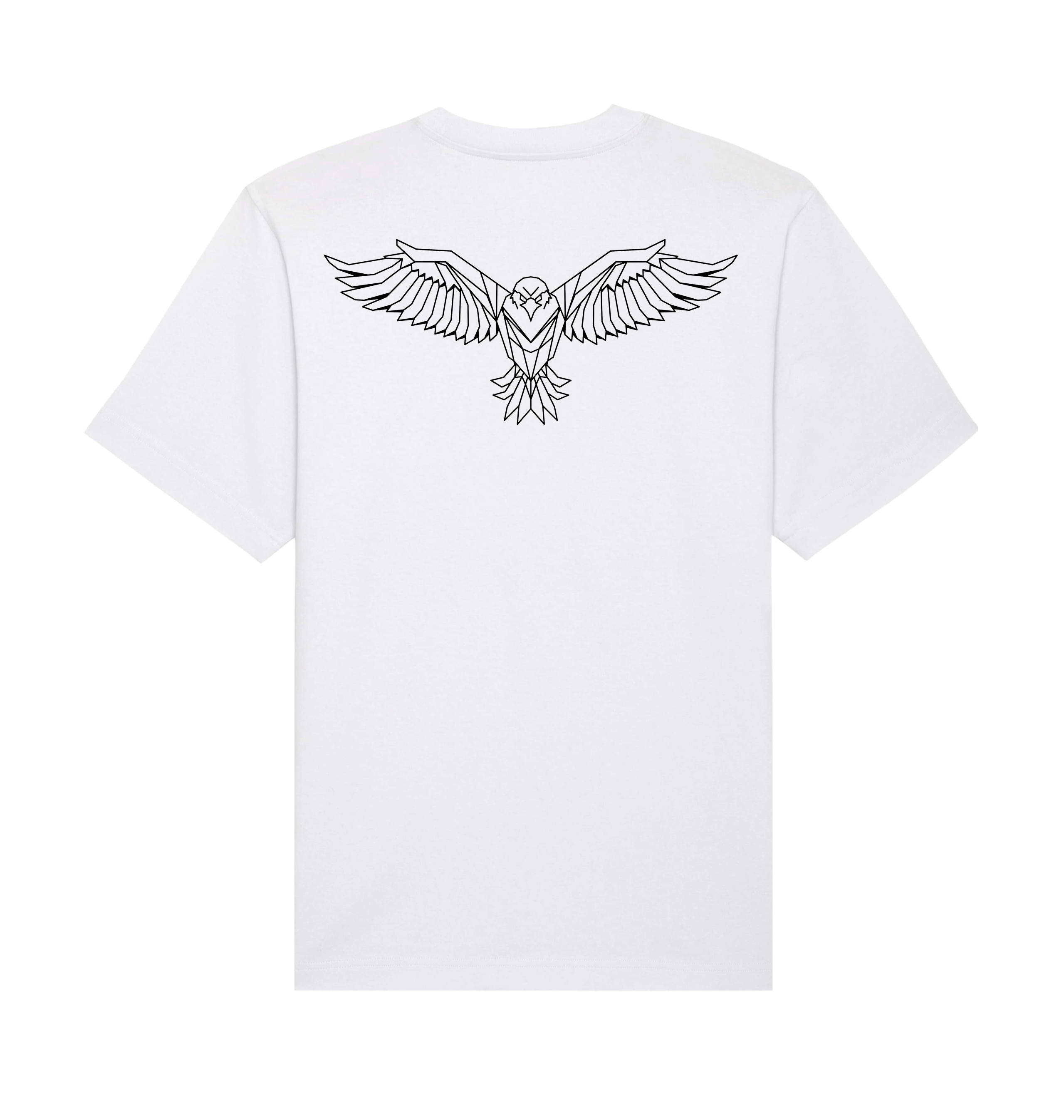 White Printed T-shirt Back