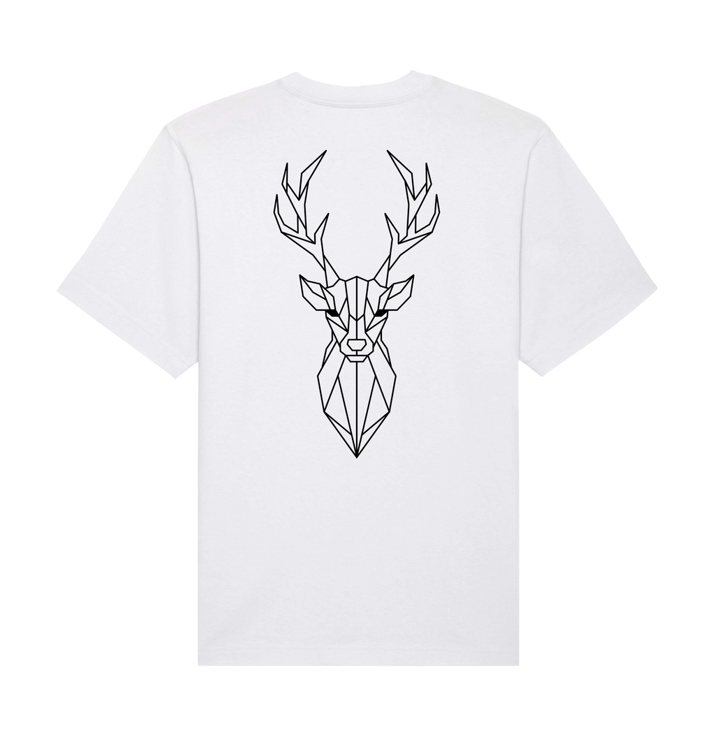 White Printed T-shirt Back
