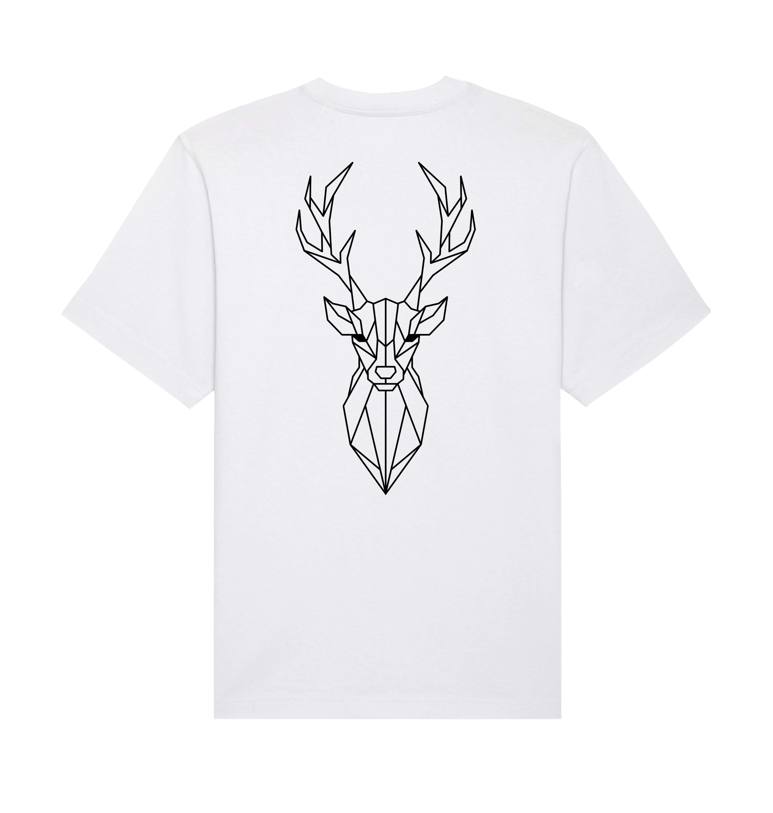White Printed T-shirt Back