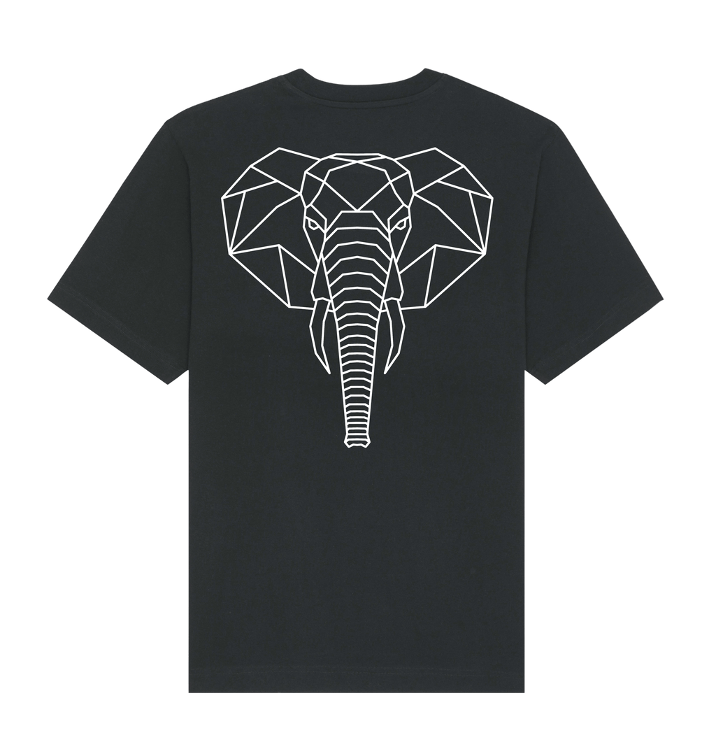 Black Printed T-shirt Back