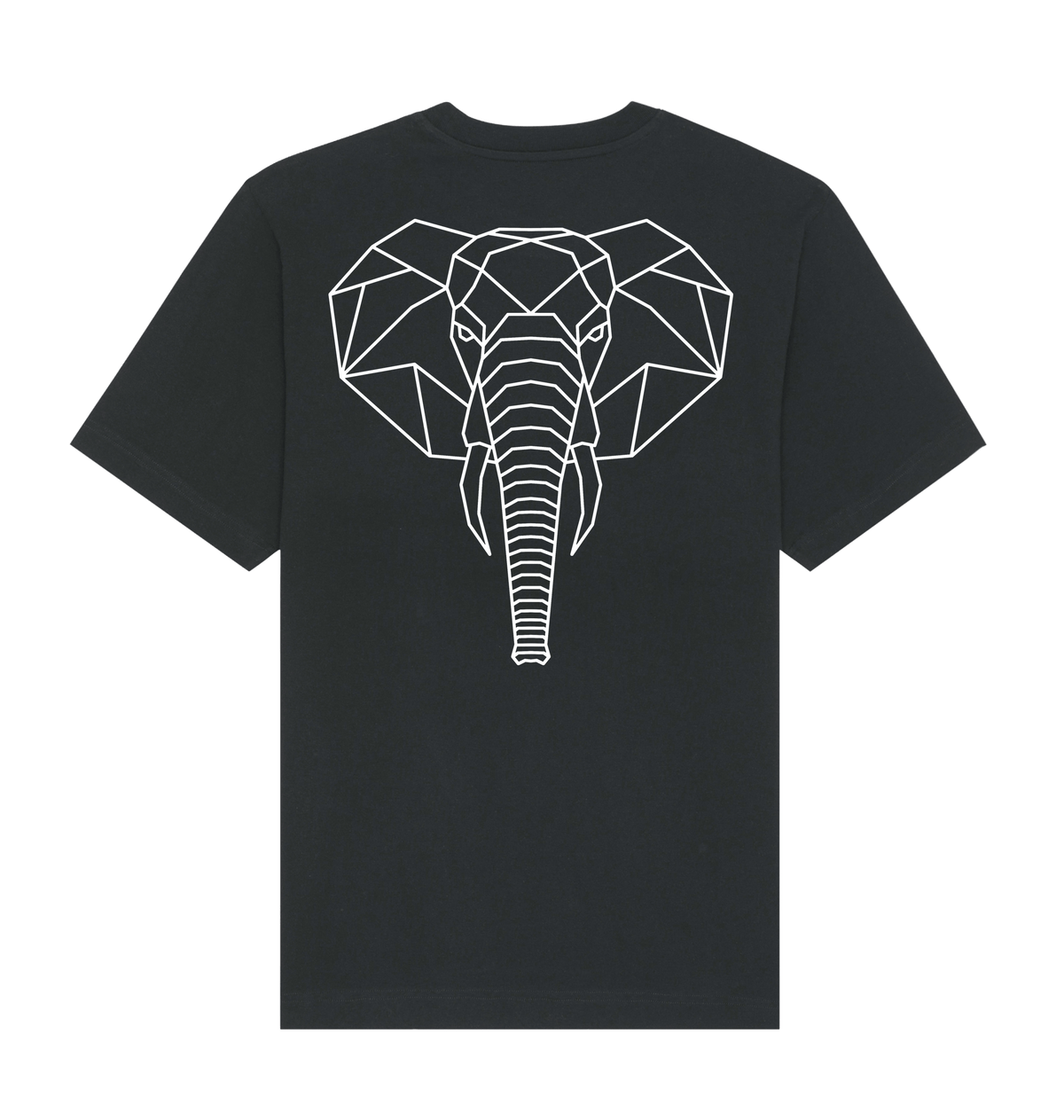 Black Printed T-shirt Back