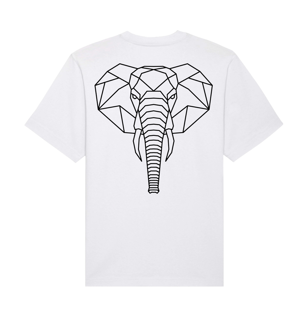 White Printed T-shirt Back