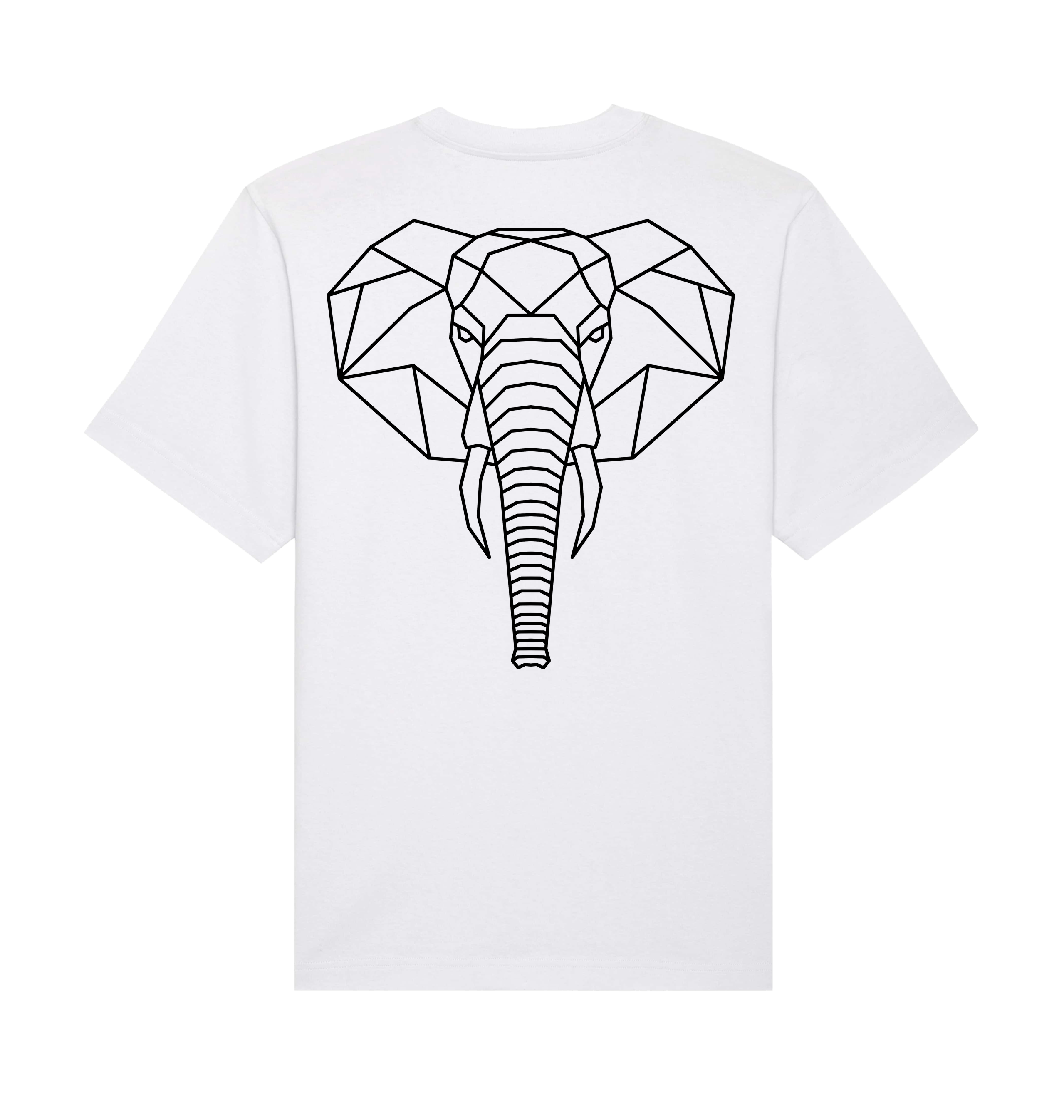 White Printed T-shirt Back