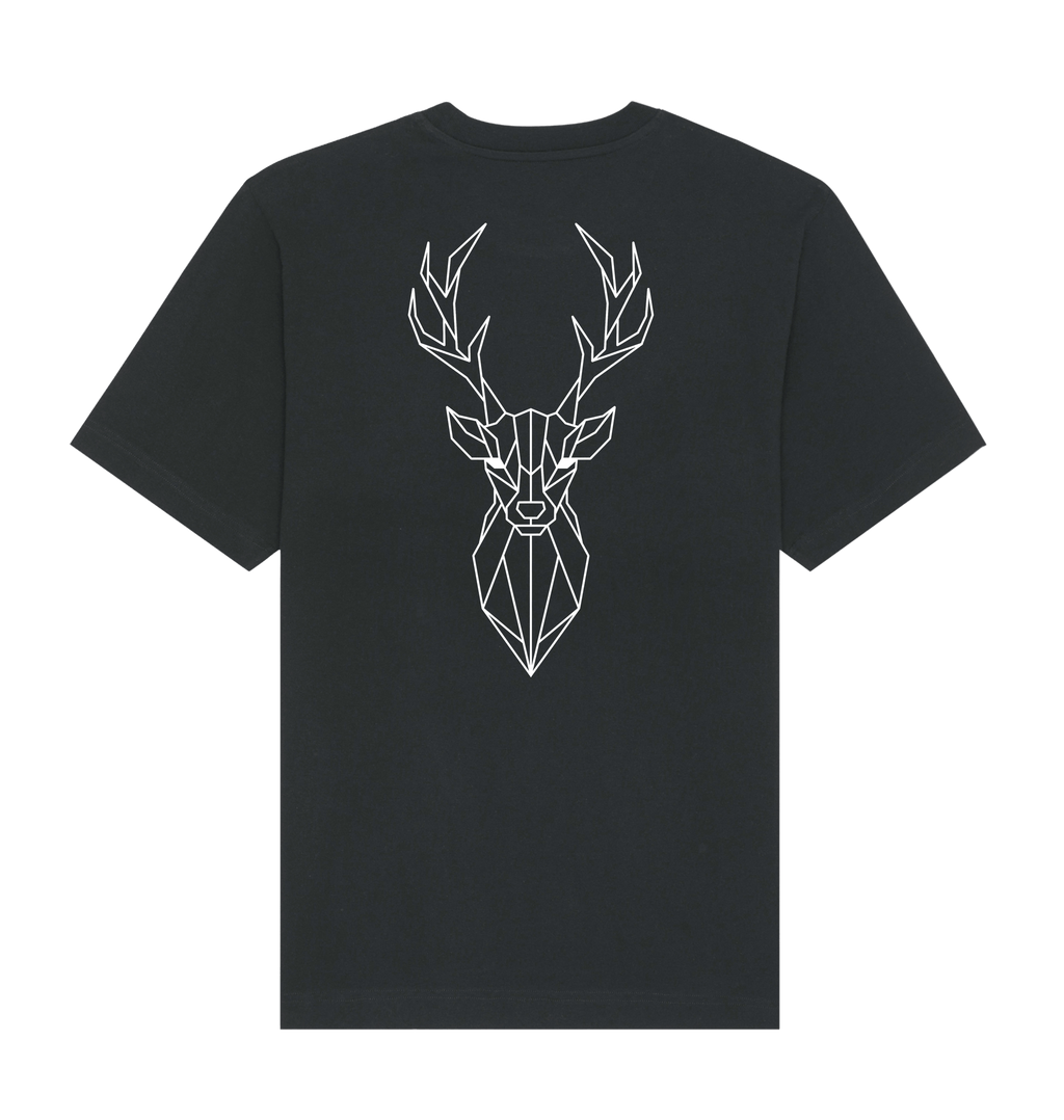Black Printed T-shirt Back
