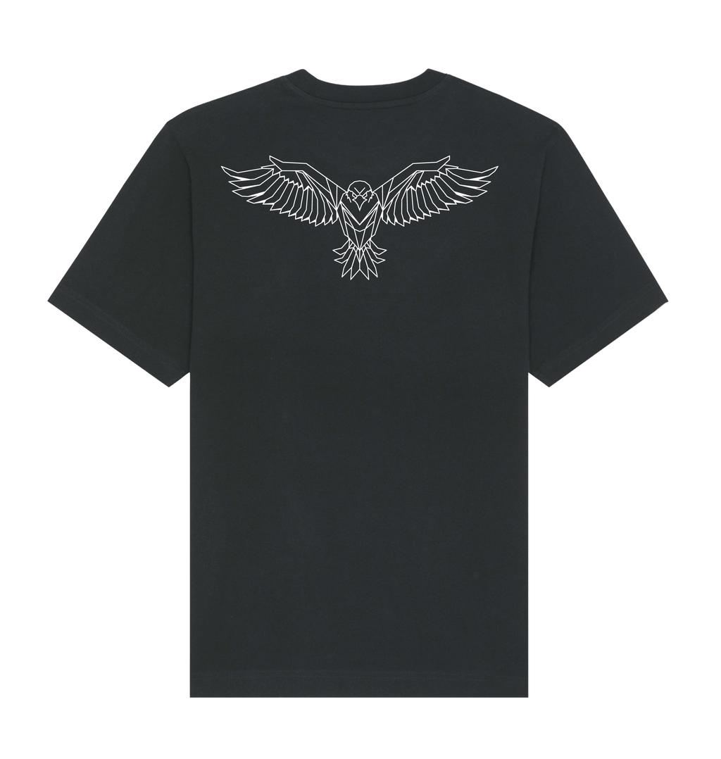 Black Printed T-shirt Back