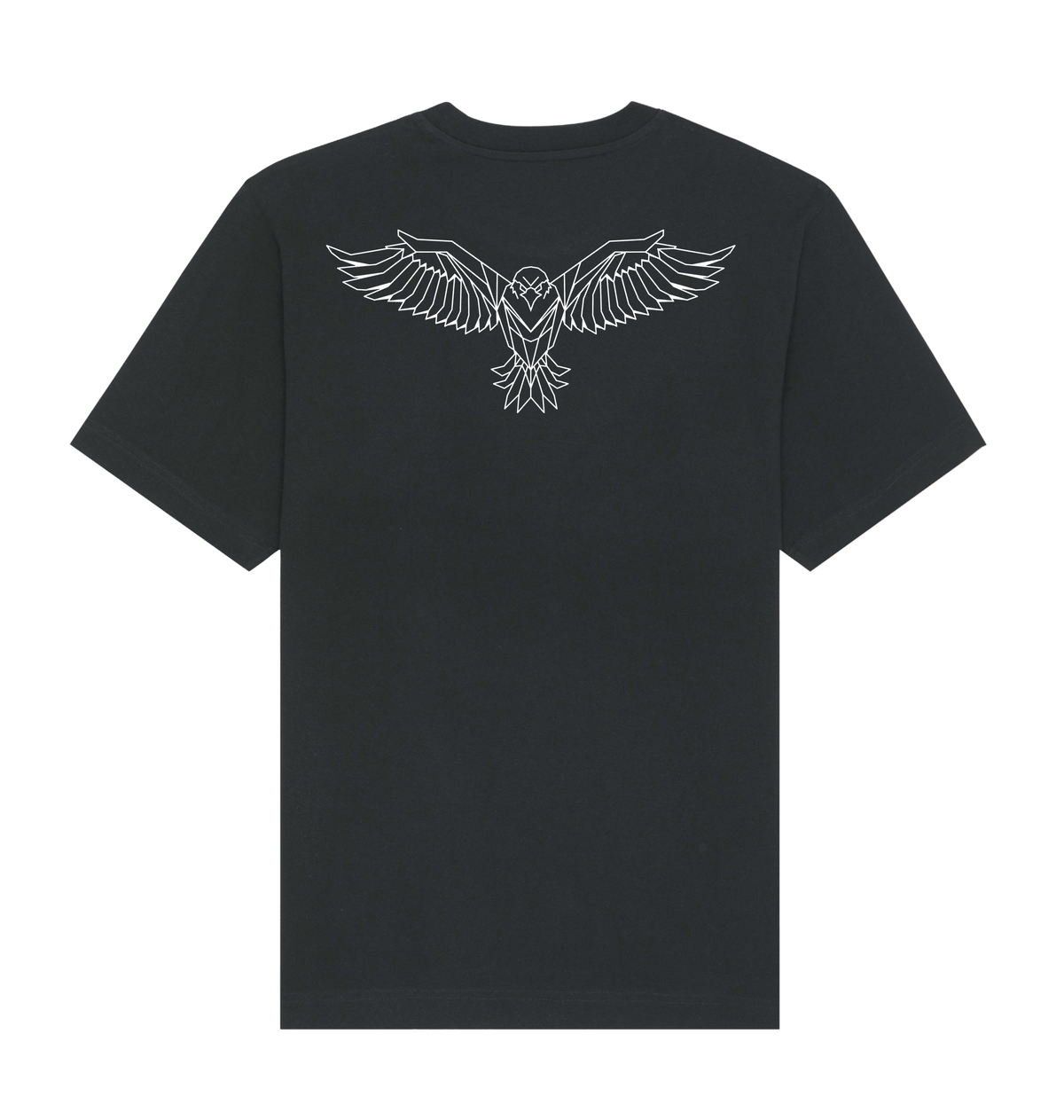 Black Printed T-shirt Back