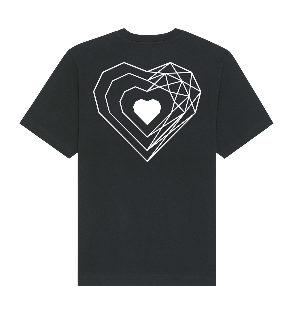 Black Printed T-shirt Back