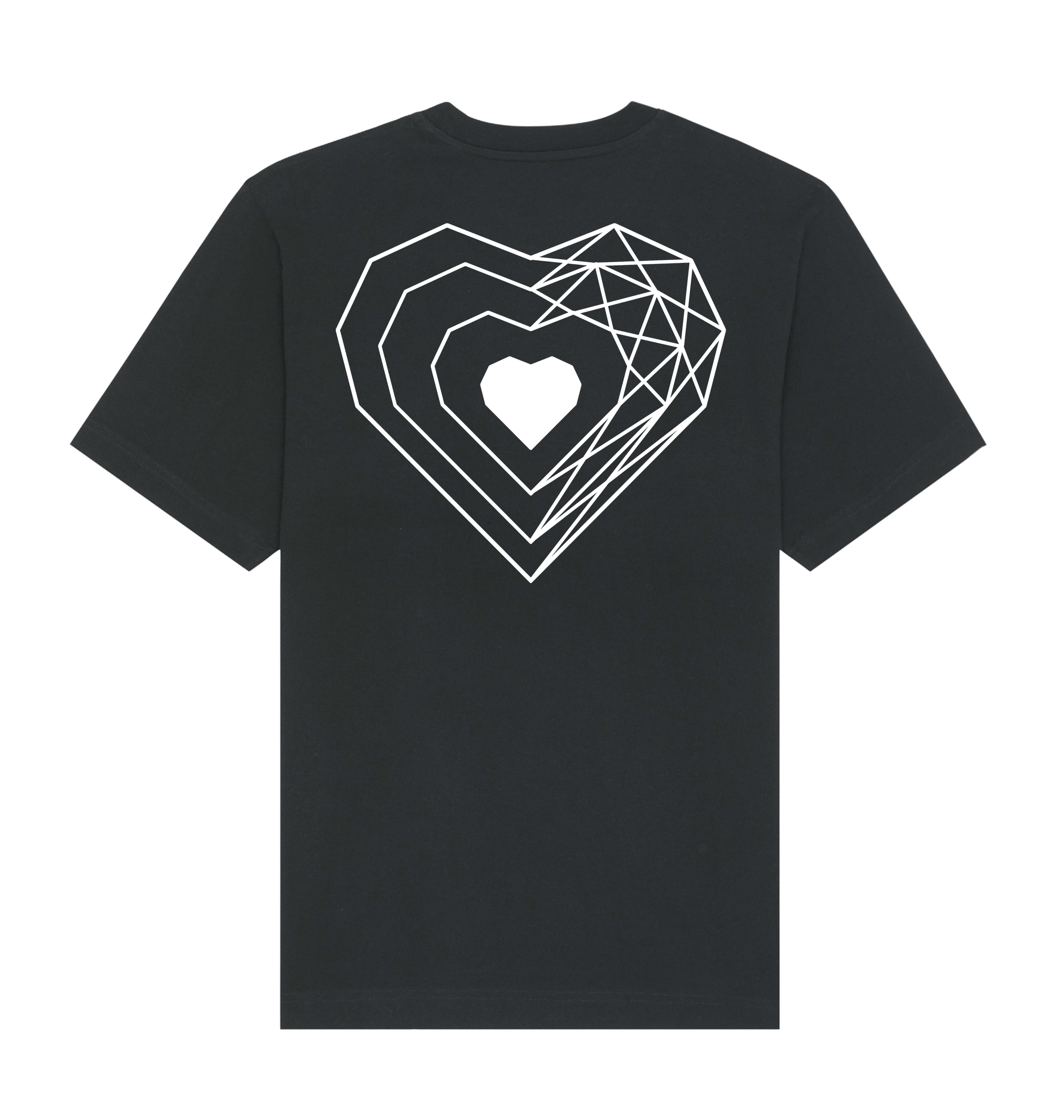 Black Printed T-shirt Back