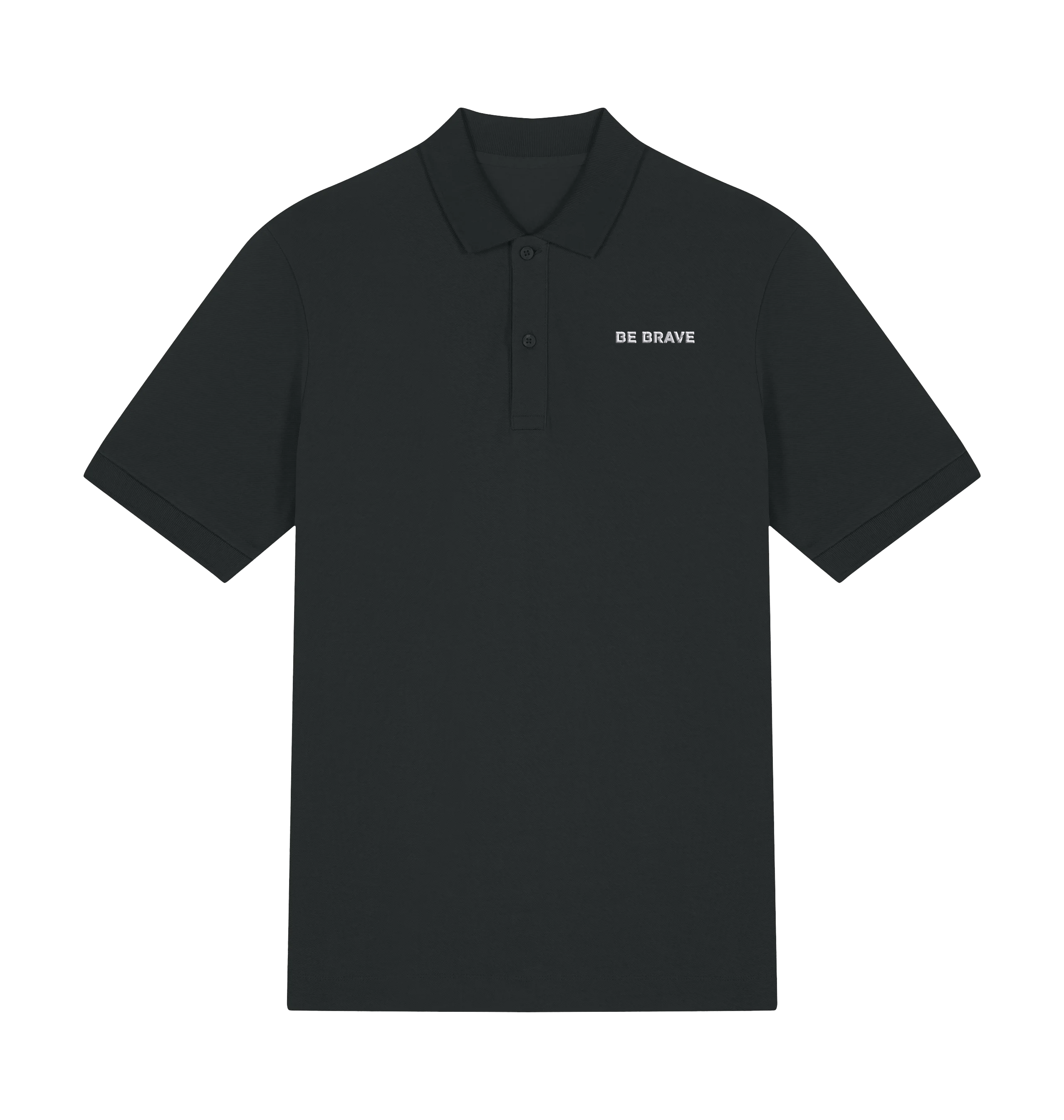 Black Polo Shirt Front