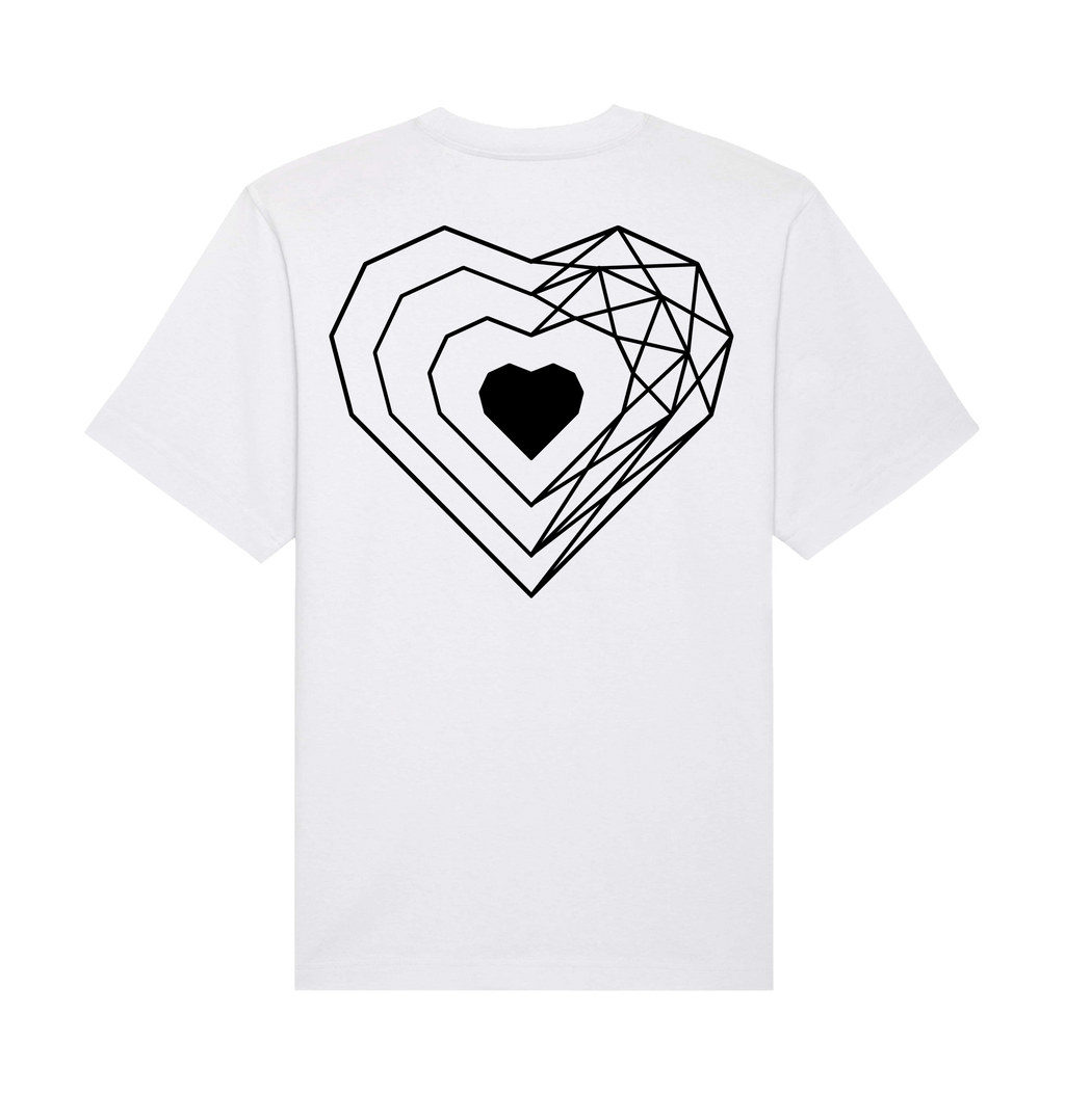 White Printed T-shirt Back