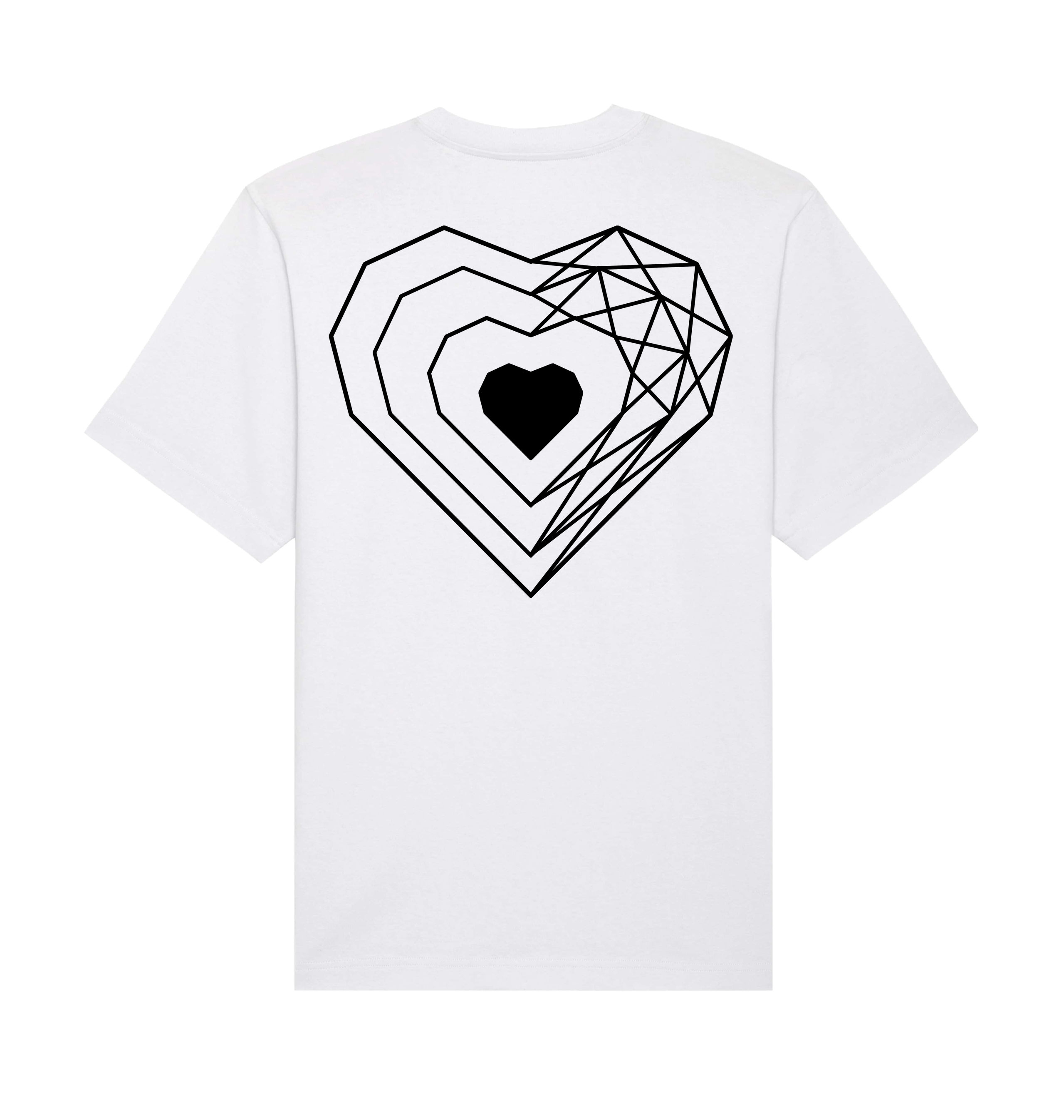 White Printed T-shirt Back