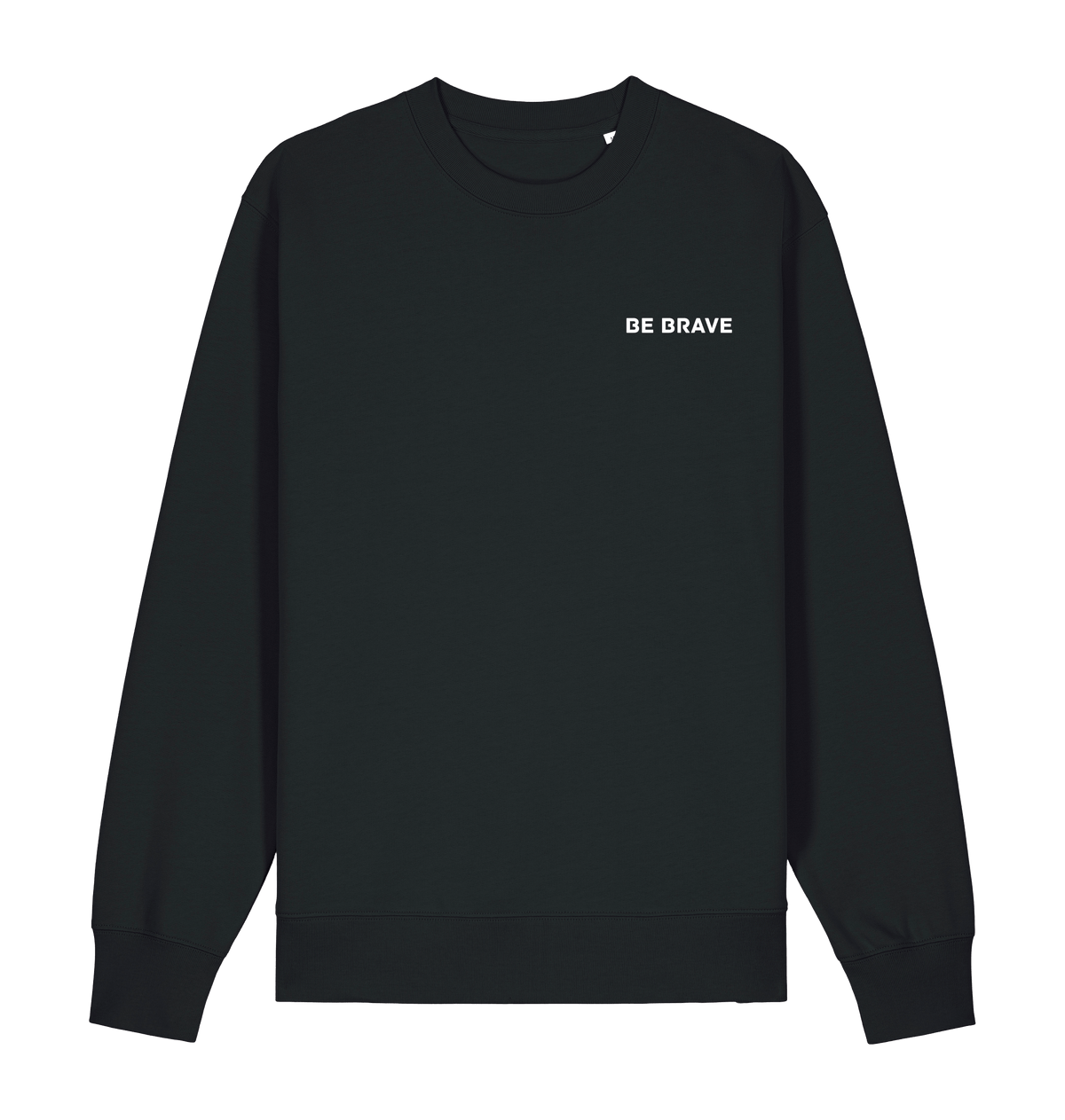 Black Printed Sweater Front