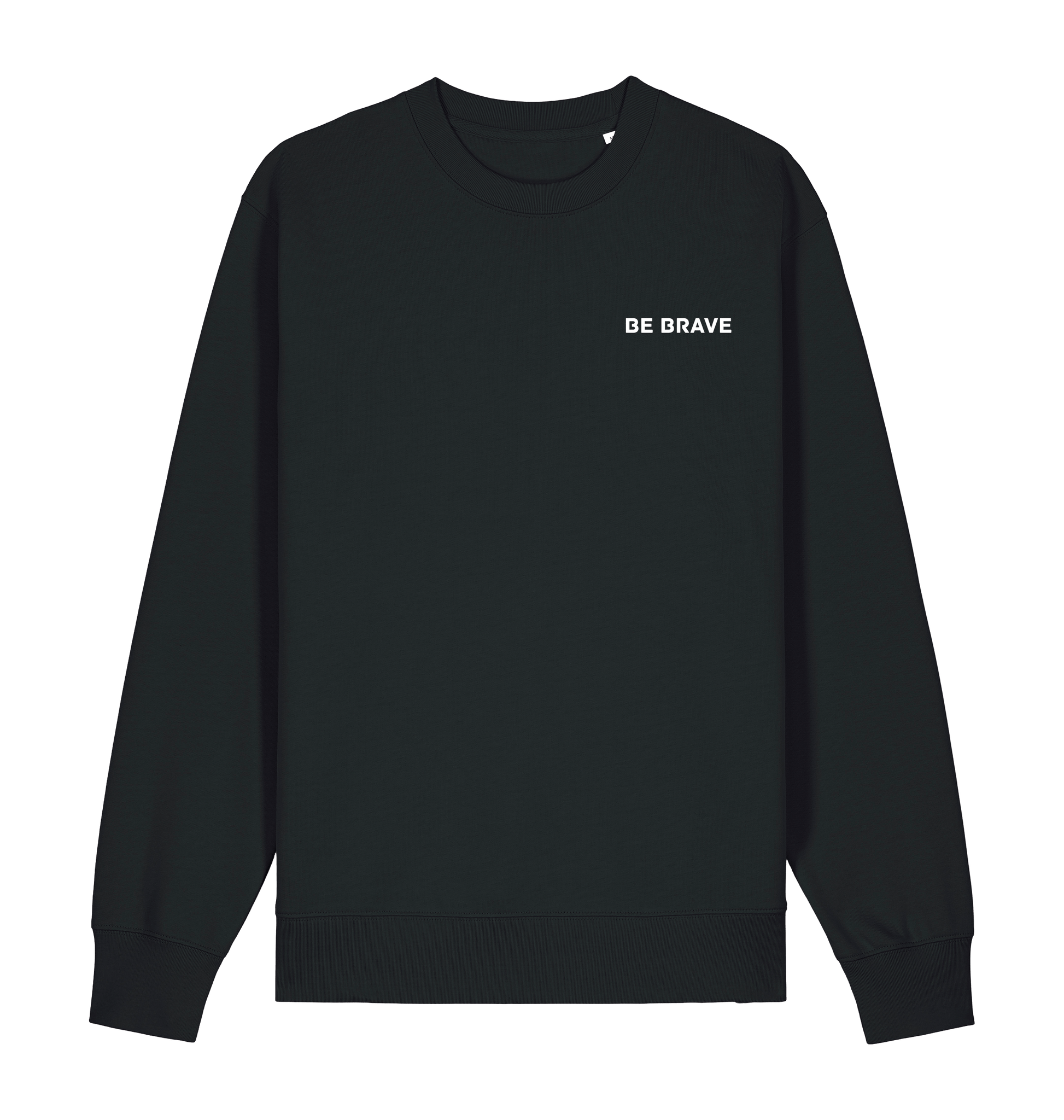 Black Printed Sweater Front