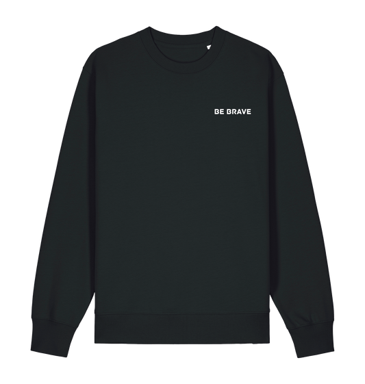 Black Printed Sweater Front